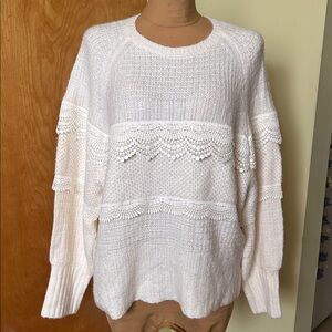 Express sweater lace size medium